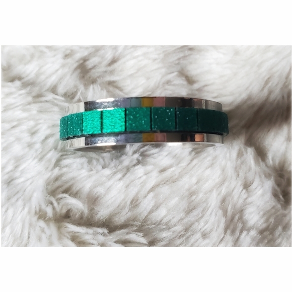 Lot of 5 steel colorful rings - Picture 3 of 11